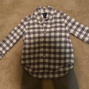 Grey/White Ralph Lauren Shirt & Levi Jean